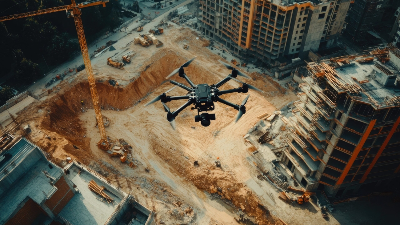 Kontrola robót ziemnych przy użyciu dronów