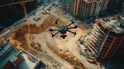 Kontrola robót ziemnych przy użyciu dronów