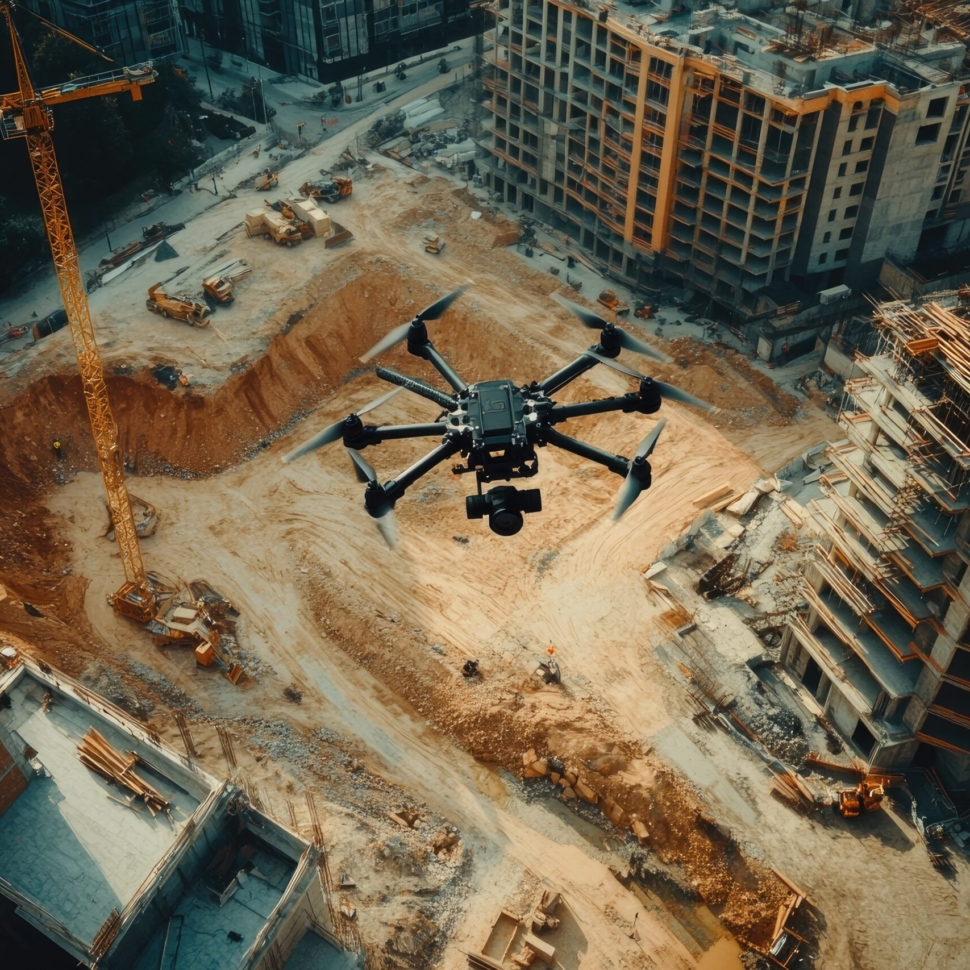 Kontrola robót ziemnych przy użyciu dronów